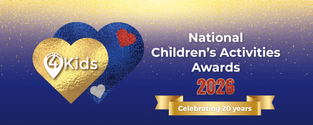 What's on 4 kids national children's activities awards logo
